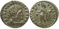 1 Follis /  AE3 Roman Empire (27BC-395) Bronze Constantine I (272 - 337)