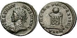 1 Follis /  AE3 Roman Empire (27BC-395) Bronze Constantius II (317 - 361)