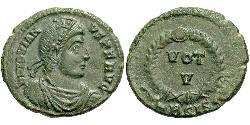 1 Follis /  AE3 Roman Empire (27BC-395) Bronze Jovian (331- 364)