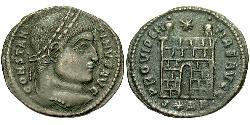1 Follis /  AE3 Roman Empire (27BC-395) Bronze Constantine I (272 - 337)
