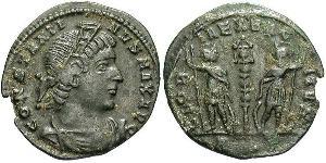 1 Follis /  AE3 Roman Empire (27BC-395) Bronze Constantine I (272 - 337)