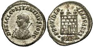 1 Follis /  AE3 Roman Empire (27BC-395) Bronze Constantius II (317 - 361)