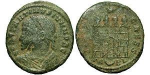 1 Follis /  AE3 Roman Empire (27BC-395) Bronze Constantius II (317 - 361)