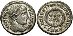 1 Follis /  AE3 Roman Empire (27BC-395) Bronze Constantine I (272 - 337)