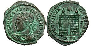1 Follis /  AE3 Roman Empire (27BC-395) Bronze Constantius II (317 - 361)
