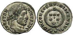 1 Follis /  AE3 Roman Empire (27BC-395) Bronze Constantine I (272 - 337)