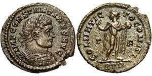 1 Follis /  AE3 Roman Empire (27BC-395) Bronze Constantine I (272 - 337)