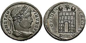 1 Follis /  AE3 Roman Empire (27BC-395) Bronze Constantine I (272 - 337)