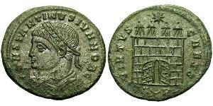 1 Follis /  AE3 Roman Empire (27BC-395) Bronze Constantius II (317 - 361)