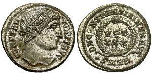1 Follis /  AE3 Roman Empire (27BC-395) Bronze Constantine I (272 - 337)