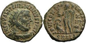 1 Follis /  AE3 Roman Empire (27BC-395) Bronze Licinius I (265-324)