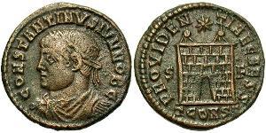 1 Follis /  AE3 Roman Empire (27BC-395) Bronze Constantius II (317 - 361)