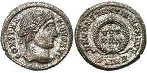 1 Follis /  AE3 Roman Empire (27BC-395) Bronze Constantine I (272 - 337)