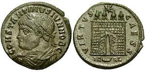 1 Follis /  AE3 Roman Empire (27BC-395) Bronze Constantius II (317 - 361)