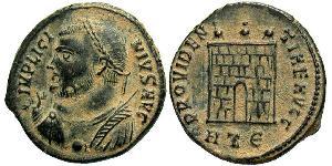 1 Follis /  AE3 Roman Empire (27BC-395) Bronze Licinius I (265-324)
