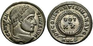 1 Follis /  AE3 Roman Empire (27BC-395) Bronze Constantine I (272 - 337)
