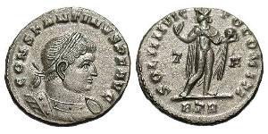 1 Follis /  AE3 Roman Empire (27BC-395) Bronze Constantine I (272 - 337)