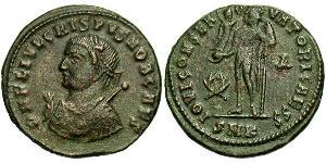 1 Follis /  AE3 Roman Empire (27BC-395) Bronze Crispus (305 - 326)