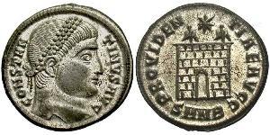 1 Follis /  AE3 Roman Empire (27BC-395) Bronze Constantine I (272 - 337)