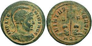 1 Follis /  AE3 Roman Empire (27BC-395) Bronze Licinius I (265-324)