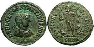 1 Follis /  AE3 Roman Empire (27BC-395) Bronze Constantius II (317 - 361)