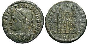 1 Follis /  AE3 Roman Empire (27BC-395) Bronze Constantine I (272 - 337)