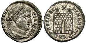 1 Follis /  AE3 Roman Empire (27BC-395) Bronze Constantine I (272 - 337)