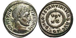 1 Follis /  AE3 Roman Empire (27BC-395) Bronze Constantine I (272 - 337)