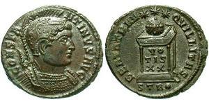 1 Follis /  AE3 Roman Empire (27BC-395) Bronze Constantine I (272 - 337)