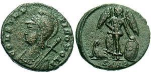 1 Follis /  AE3 Roman Empire (27BC-395) Bronze Constantine I (272 - 337)