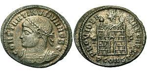 1 Follis /  AE3 Roman Empire (27BC-395) Bronze Constantius II (317 - 361)