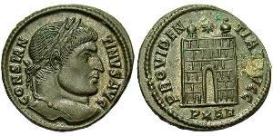 1 Follis /  AE3 Roman Empire (27BC-395) Bronze Constantine I (272 - 337)