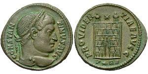 1 Follis /  AE3 Roman Empire (27BC-395) Bronze Constantine I (272 - 337)