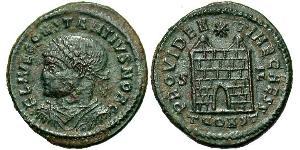 1 Follis /  AE3 Roman Empire (27BC-395) Bronze Constantius II (317 - 361)