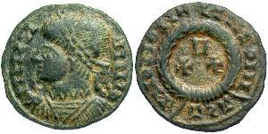 1 Follis /  AE3 Roman Empire (27BC-395) Bronze Constantius II (317 - 361)