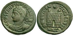 1 Follis /  AE3 Roman Empire (27BC-395) Bronze Constantius II (317 - 361)