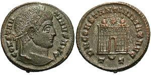 1 Follis /  AE3 Roman Empire (27BC-395) Bronze Constantine I (272 - 337)