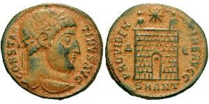 1 Follis /  AE3 Roman Empire (27BC-395) Bronze Constantine I (272 - 337)