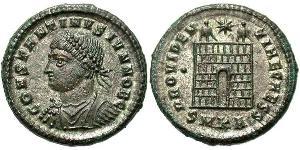 1 Follis /  AE3 Roman Empire (27BC-395) Bronze Constantine I (272 - 337)