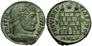 1 Follis /  AE3 Roman Empire (27BC-395) Bronze Constantine I (272 - 337)
