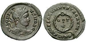 1 Follis /  AE3 Roman Empire (27BC-395) Bronze Crispus (305 - 326)