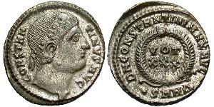 1 Follis /  AE3 Roman Empire (27BC-395) Bronze Constantine I (272 - 337)