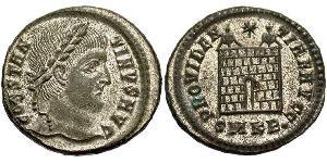 1 Follis /  AE3 Roman Empire (27BC-395) Bronze Constantine I (272 - 337)
