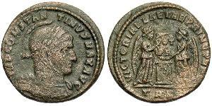 1 Follis /  AE3 Roman Empire (27BC-395) Bronze Constantine I (272 - 337)