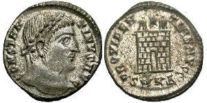 1 Follis /  AE3 Roman Empire (27BC-395) Bronze Constantine I (272 - 337)