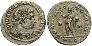 1 Follis /  AE3 Roman Empire (27BC-395) Bronze Constantine I (272 - 337)