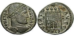 1 Follis /  AE3 Roman Empire (27BC-395) Bronze Constantine I (272 - 337)