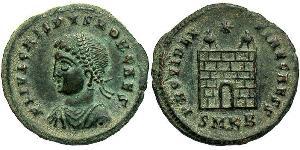 1 Follis /  AE3 Roman Empire (27BC-395) Bronze Crispus (305 - 326)
