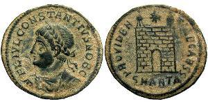 1 Follis /  AE3 Roman Empire (27BC-395) Bronze Constantius II (317 - 361)