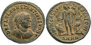 1 Follis /  AE3 Roman Empire (27BC-395) Bronze Constantius II (317 - 361)